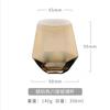 Jarra de Vidrio Viento Nórdico para Agua Fría Hogar Hexagonal Diamante Jarra para Jugo Vaso para Jugo Galvanoplastia Colorido Vaso para Agua Traje de Agua