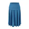 Falda midi gris asimétrica minimalista para mujer, nuevo estilo de verano, elegante, adelgazante y favorecedora, versátil para el trabajo