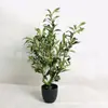Simulação Árvore de Oliveira Planta Verde Bonsai Planta Grande Árvore de Vaso Falsa Decoração de Interior Nórdica para Chão Ornamentos