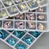 Cabeça de Gato Substituição K9 Multifacetada 6*10mm Fundo Pontiagudo Vidro Lote Inteiro de Enfeites de Diamante Brilhantes DIY Coração Diamante Grande para Nail Art