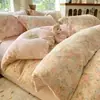 Novo Conjunto de Quatro Peças de Cama de Veludo Leite Desenho Animado 2025 Outono e Inverno Espessado Lençóis e Fronhas de Veludo Coral Roupa de Cama com Forro de Lã