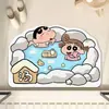 Tapete de chão absorvente para banheiro Crayon Shin-chan, tapete de pé antiderrapante de secagem rápida, tapete de banho de terra de diatomáceas