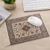 Mouse Pad com Franja Personalizado Retro High-End Feel Desk Mat Mouse Pad para Desktop de Escritório Borracha Natural Antiderrapante