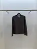 Edição Coréia Dongdaemun 2026 Primavera Nova T-shirt de Cor Sólida com Costura nas Costas Gola Redonda Manga Longa para Mulheres