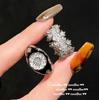 Áustria Vintage Crown Star Jewel Ring Vintage Banhado a Ouro 18K Gestle Pearl Zircon Ring