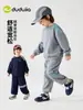 [Resistente al desgaste y transpirable] Conjunto de ropa deportiva de otoño para niños Dudu Home, sudadera y pantalones para niños, ropa para niños, ropa de bebé