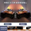 Mesa de gaming esquinera, escritorio para computadora, escritorio de escritorio para uso en casa, escritorio para dos personas con estantería, mesa esquinera para dormitorio, escritorio de oficina, banco de trabajo