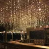 Lámpara de Tira de Hielo LED Tienda Colgante Cortina Decorativa Lámpara Festival de Primavera Boda Conjunto Estrella Decorativa Lámpara de Cadena de Cobre