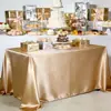 Nova Toalha de Mesa Branca para Conferência com Toque de Luxo Leve e Sofisticado, Adequada para Hotéis, Restaurantes Ocidentais, Mesas de Sobremesa de Aniversário, Toalha de Mesa Retangular de Cetim