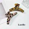Luohuo Jewelry Estilo Coreano High-End Presilha de Cabelo de Acetato Presilha de Tubarão Retrô Francesa Penteado para a Parte de Trás da Cabeça Acessório de Cabelo Elegante