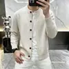 2026 Novo Cardigã Suéter Retrô Gola Redonda Unissex Temporada Pessoa Amigo da Pele Vestir Tricô Jaqueta Top