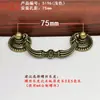 Puxador de Gaveta, Puxador de Porta de Armário, Puxador de Furo Único Estilo Chinês/Europeu Estilo Antigo, Espaçamento de 75mm para Furos Duplos, Acessórios de Puxador Estilo Antigo