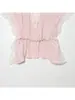 Ropa Femenina Estilo Europeo y Americano Marca Z Ins Top Encaje Lencería Más Vendida Transfronteriza Color Loto Otra Chica Sexy Picante Za