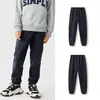 Ropa Infantil Balabala Pantalones para Niños Otoño e Invierno Niños Pequeños y Mayores Pantalones Largos Deportivos Infantiles Forro Polar Cálido Casual Modernos