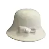 Sombrero retro estilo francés para mujer, nueva colección otoño/invierno, color liso, cálido, elegante, adecuado para ocasiones formales, sombrero de pescador, sombrero tipo cubo, casual, simple y moderno
