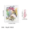 Clips de Papel Coloridos Súper Rentables para Carpetas de Clasificación de Información de Oficina y Estudio, Clips Marcadores de Páginas, Clips de Papel Creativos con Forma Especial