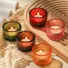 Taza de Vela de Pared Gruesa con Patrón Vertical Cena Romántica a la Luz de Velas Nórdica Portavelas para el Hogar Casa de Huéspedes Decoración del Hogar
