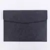 Bolsa de archivo de cuero para negocios tamaño A4, capacidad para documentos, bolsa de archivo simple, bolsa de almacenamiento, bolsa de licitación
