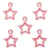 Acessórios para joias DIY de liga estrela de cinco pontas oca pingente pulseira chaveiro pingente decorativo L348