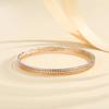 Pulsera de anillo fino brillante de alta calidad al por mayor moda transfronteriza nuevo simple pulsera chapada en cobre dorado pulsera de mano joyería