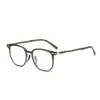 Nuevas Gafas Poligonales Texturizadas Ultraligeras de Moda 51 Estilo Japonés y Coreano para Mujer Look Adelgazante Personalizado Gafas Planas Y6611 Mayoreo