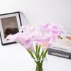 Venda Direta de Fábrica Pu Flor Artificial Lírio Calla Mini Flor Artificial Atacado Qualidade de Casamento Decoração de Casa Flor