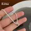Colar Céu Estrelado Cintilante para Mulheres, Diamante Verde, Requintado e Fashion, Corrente de Clavícula de Alta Qualidade, Estilo Floresta, Como uma Fada, Versátil, Ins