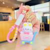 Carrinho de compras animal requintado mochila de carro pingente chaveiro ornamentos pvc cartoon atacado pequeno presente chaveiro