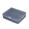 Fábrica PP caixa de plástico retangular transparente caixa de embalagem de equipamentos de pesca pequena caixa de material de papelaria caixa de armazenamento branco com tampa