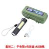 Lanterna LED Mini de Liga de Alumínio Portátil Multifuncional Recarregável por USB Cob Luz Forte Zoom Mini Lanterna Presente Personalizado pelo Fabricante