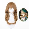Piel de Dios Original Ye Yin Fang Nombre Lisa cos Peluca Diaria Marrón Imitación Cuero Top Estilo de Cabello Trenzado