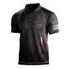 54 Colores Comercio Exterior Transfronterizo Verano Camisa Polo para Hombre Camiseta Exterior Holgada Cuello Solapa Manga Corta Sudadera Tendencia Top para Hombre