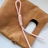 Celebridad de Internet Colgante Tejido Accesorios DIY Miu Semicabado Nudo Chino Cuerda Trenzada Correa para Teléfono Colgante de Bolso Decoración Creativa Hecha a Mano