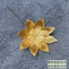 Flor Artificial Dorada de un Solo Tallo Fruta Roja Eucalipto Hoja de Ginkgo Corazón Grande Madera Hortensia Cubo de Bendición de Año Nuevo Adornos para Arreglo Floral