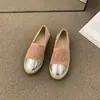 Sapatos de Pescador Rosa Estilo Chanel para Mulheres, Sapatos de Solado Grosso, Novos Mocassins de Luxo 2025, Sapatos Individuais Populares para Primavera e Outono
