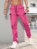 Pantalones Largos Casuales de Color Sólido Nuevos de Verano para Hombre Transfronterizos 2026, Cómodos, de Pierna Recta, Versátiles, con Múltiples Bolsillos, En Stock