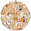 50 Adesivos Fofos de Cachorro Desenho Animado para Celular Tablet Laptop Geladeira Adesivos Decorativos à Prova d'Água Atacado