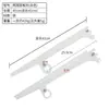 Colgador de Ropa Columna Aa Metal Armario Blanco Tubo Redondo Estante de Doble Propósito Colgador Lateral Engrosado DIY Blanco Negro