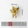 Manija de latón creativa de libélula, manija dorada de ángel para gabinete, manija de puerta de cajón personalizada con forma de conejo y mariposa, estilo francés de lujo ligero.
