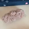 Gasa Nublada Sombra de Flor Pinza de Plátano Flor de Rosa Pasador de Pelo de Alta Gama Pinza de Pelo de Cola de Caballo Moderna Elegante Accesorio de Pelo Sencillo Nuevo Estilo