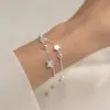 Pulseira Dupla Camada Estrela Pulseira de Design de Nicho Ins Pulseira Simples para Estudante Feminina Pulseira Feminina Estilo Frio