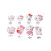 Nuevos adornos de manicura de Hello Kitty rosa con bonito lazo de dibujos animados, adornos de resina para uñas de gato Anxin, venta al por mayor