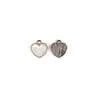 Corazón Dentado con Forma de Corazón para el Día de San Valentín DIY Aleación Esmalte Accesorios para Joyería Accesorios para el Cabello Transfronterizos Llavero Colgante
