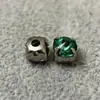 6mm Satélite Colorido Laser K9 Vidro Garra Pequena Redondo Proteína Cristal Iridescente Costurado à Mão Strass para Decoração de Roupas DIY