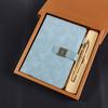 Set de Cuaderno A5 con Hebilla Hueca Estilo Chino, Caja de Regalo con Pluma de Firma para Oficina de Negocios, Logotipo Personalizable, Lujo Ligero