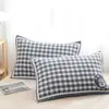 Toalla de Almohada Grande Algodón Par Tres Capas Gasa Adulto Cabeza de Almohada Pañuelo de Cabeza Remate Absorbente de Sudor Parejas Estilo Europeo Toalla de Almohada