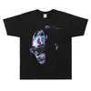 Camiseta Gráfica de Rostro de Miko Joven, Camiseta Oversize de Manga Corta Moda Hip-Hop para Hombre y Mujer, Camiseta Casual de Algodón para Hombre