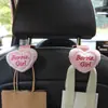 Gancho para Coche para Respaldo de Asiento, Gancho Multifuncional Creativo para Coche, Accesorio de Coche con Forma de Corazón de Dibujos Animados