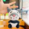 Lindo Peluche Kuromi Llavero Panda Colgante Pequeño Muñeca al por Mayor Llavero de Dibujos Animados Accesorio