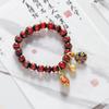 Pulsera Beijing Fragrant Grey Esmalte de Color Método Antiguo Bestia Traga Oro Pulsera Zibo Duobao Cuentas de Buda Coloridas Joyería Cuentas Año de Vida